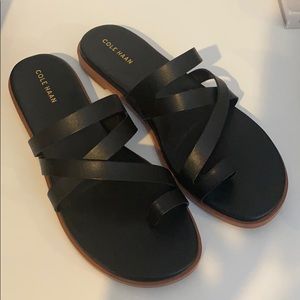 Black cole Haan sandals